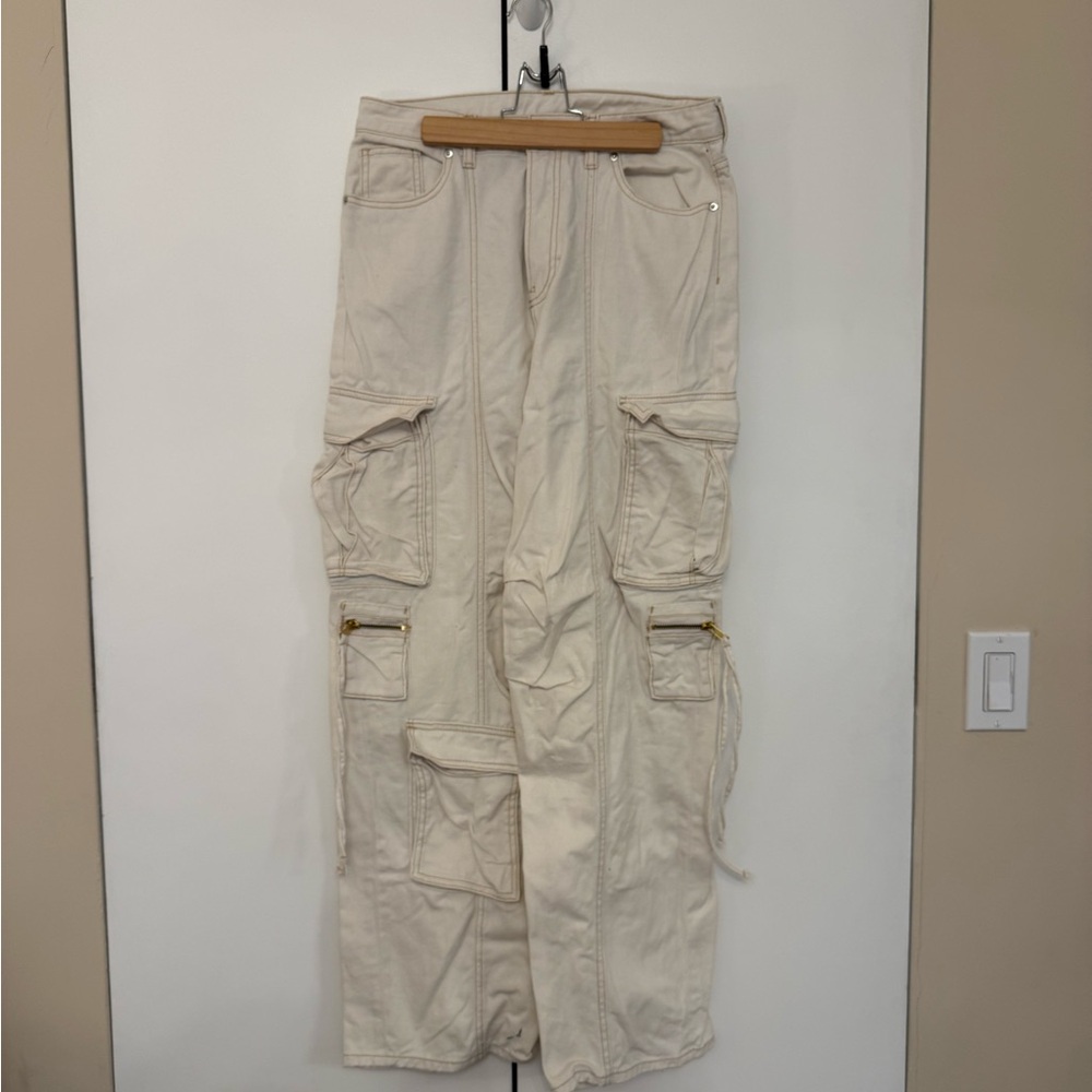 Divided Women's Cream Cargo Pants